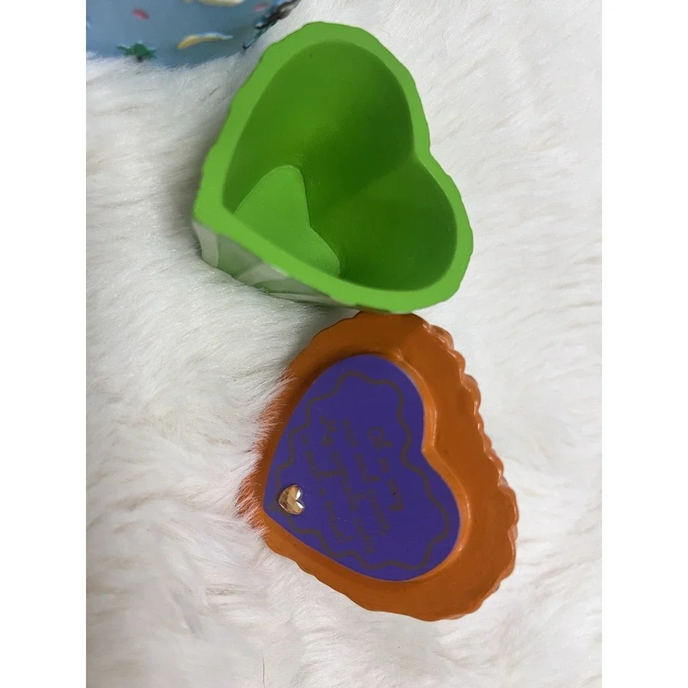 Vintage 2004 Claire's Monkey Friends Cat Heart Halloween Lot Trinket Box #11
